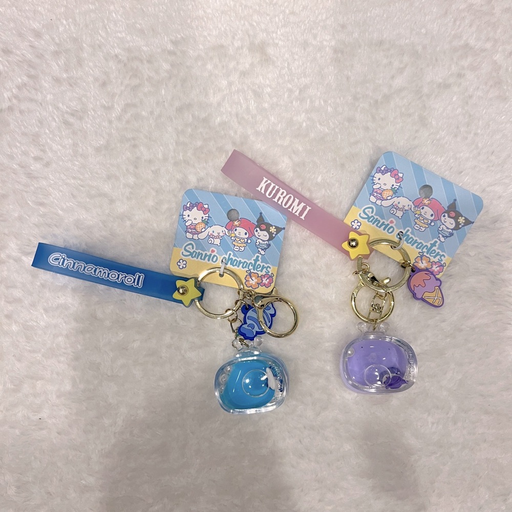 Kuromi and Cinnamoroll Keychains